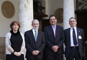 Clara Martínez, Esteban Morcillo, José Miguel Saval y Salvador López.